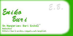 eniko buri business card